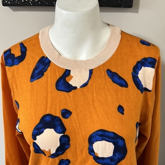 3.1 Phillip Lim for target Crewneck cheetah print long sleeve sweater Sz S - Picture 5 of 10